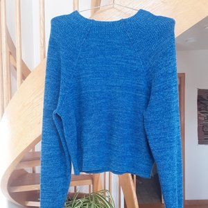 free people S ~ comfy blue sweater